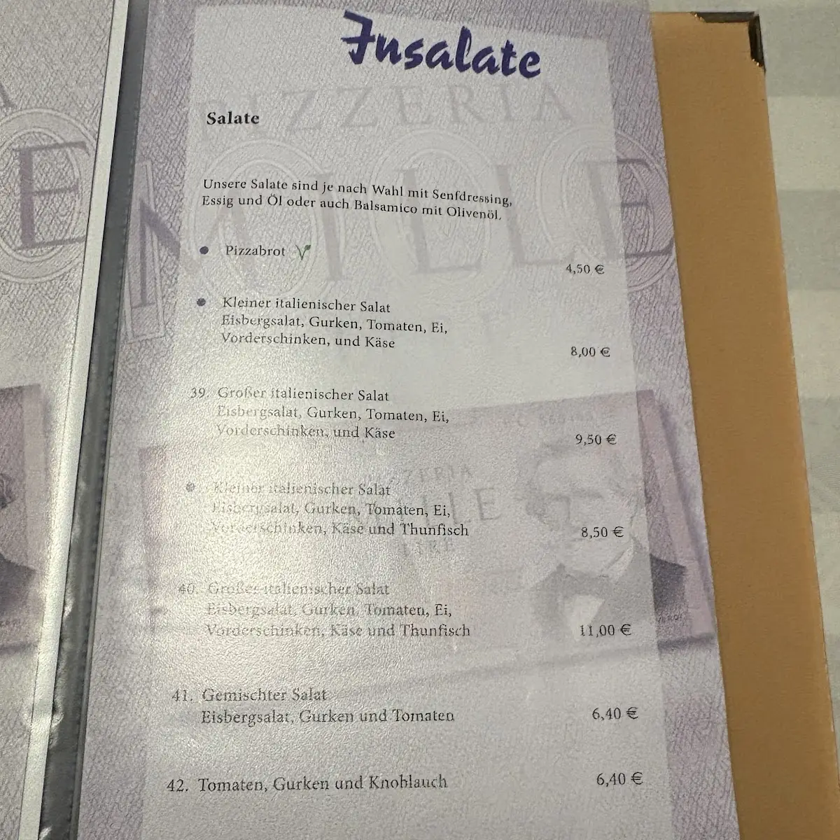 Speisekarte photo 2