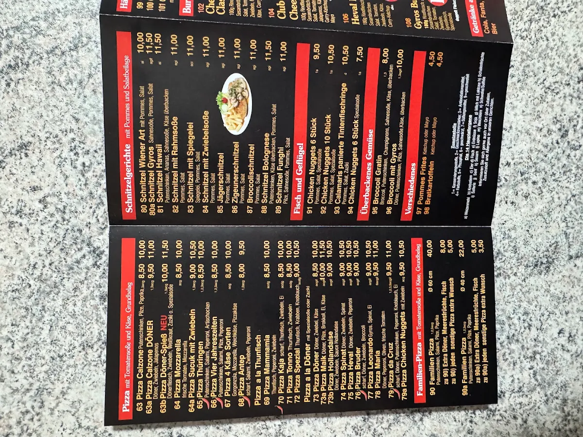 Speisekarte, Heval Grill - Karadeniz Kadir