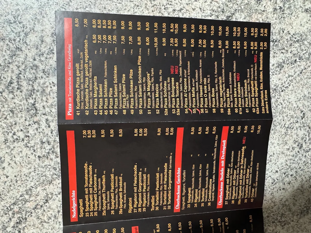 Speisekarte, Heval Grill - Karadeniz Kadir