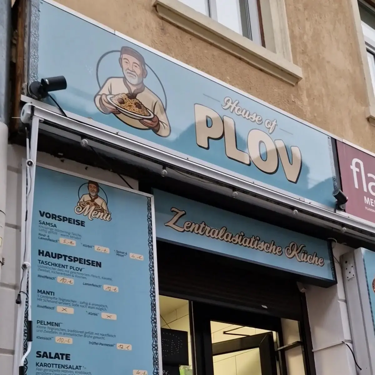 Speisekarte, House of Plov
