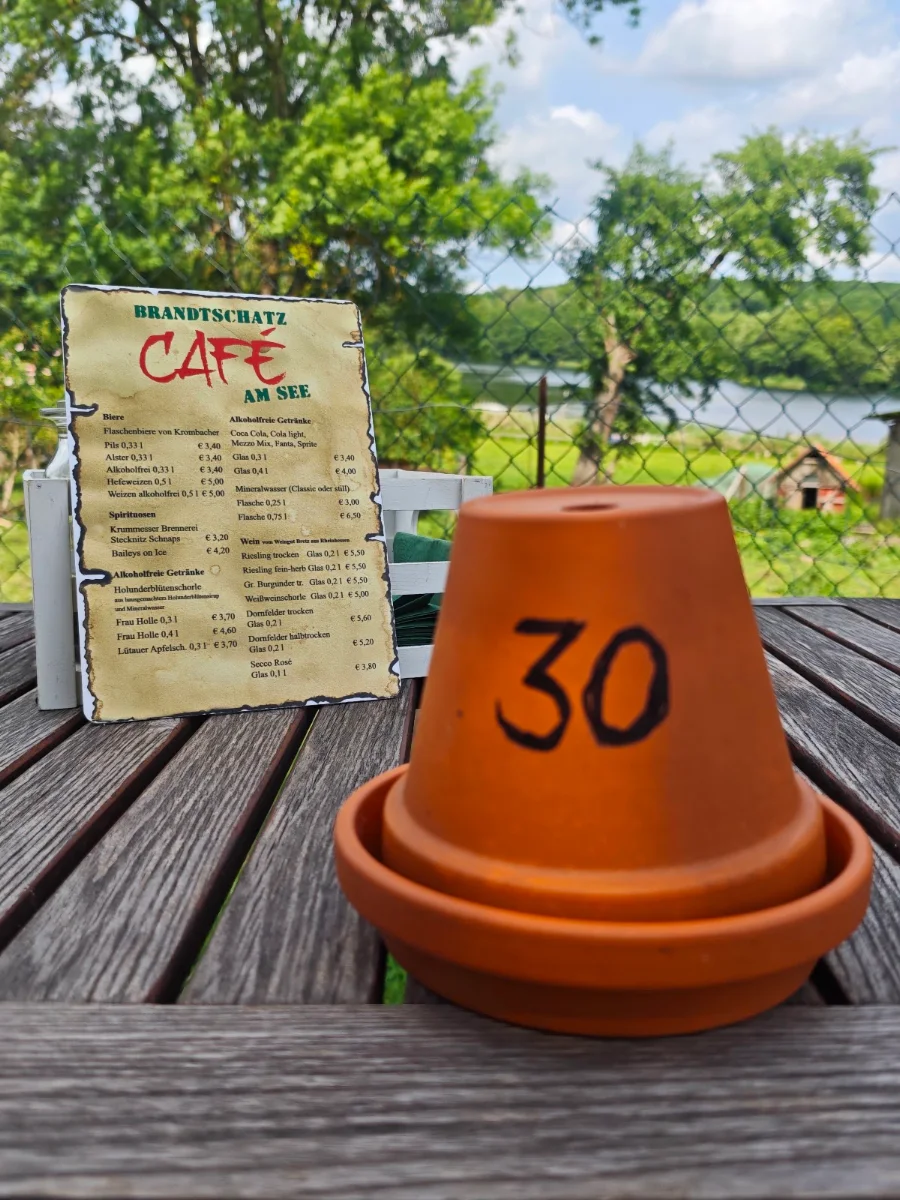 Speisekarte, Brandtschatz Café am See