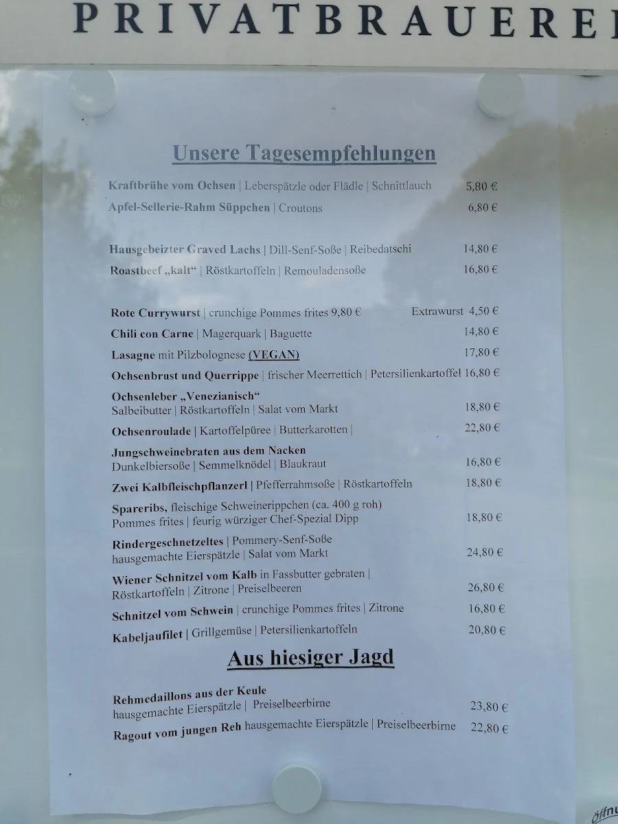 Speisekarte, Kitzebichl - Restaurant & Festsaal