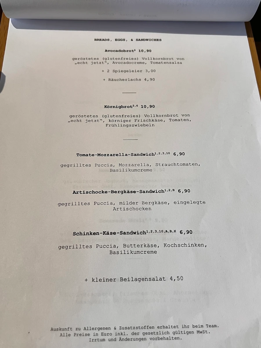 Speisekarte photo 1