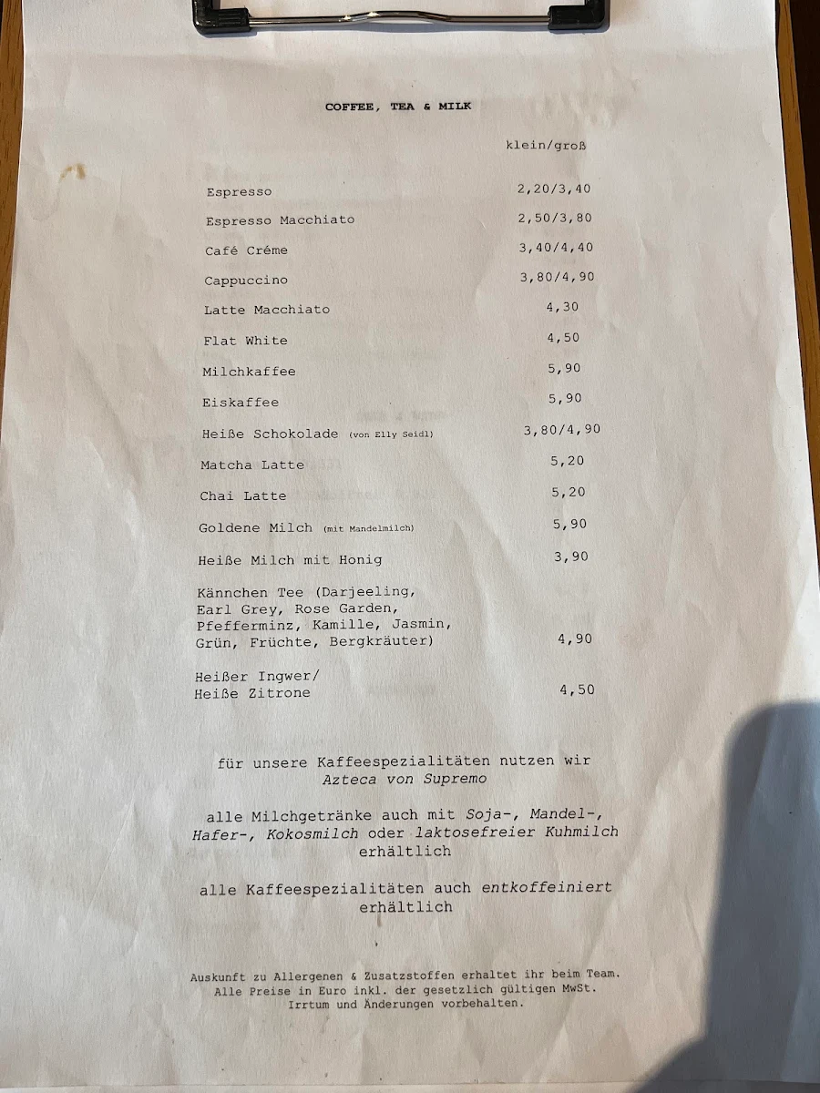 Speisekarte photo 3