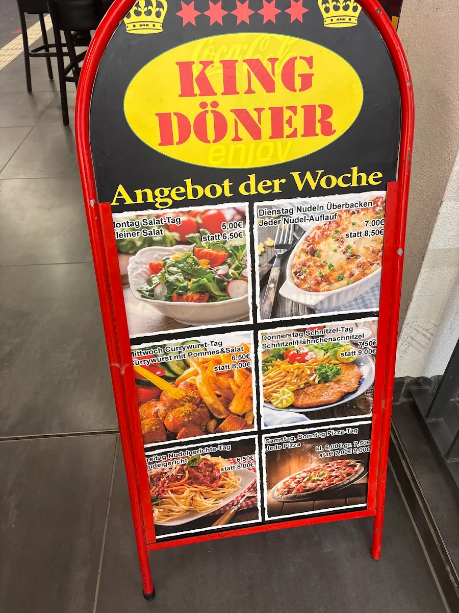 Speisekarte, King Döner
