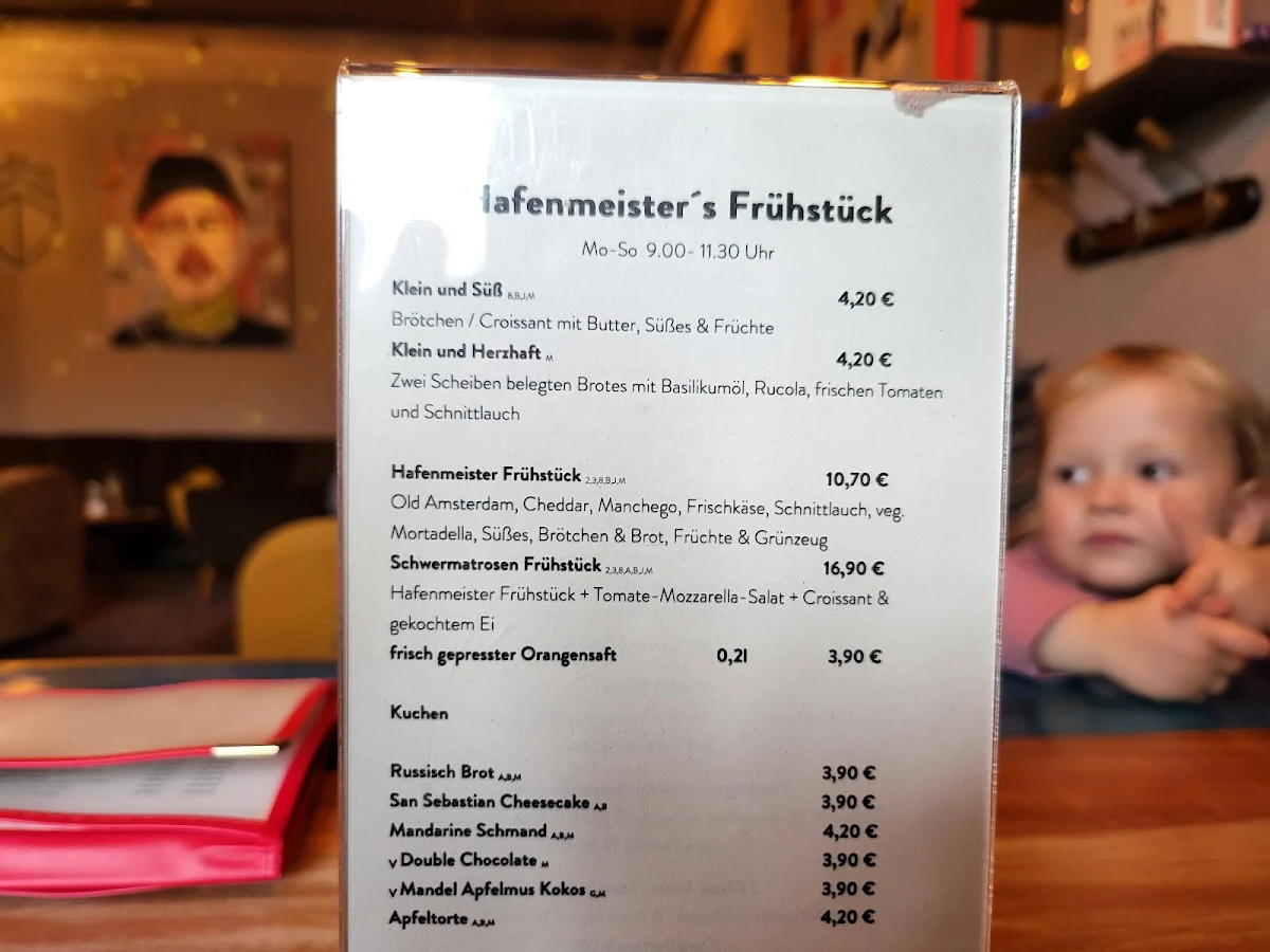 Speisekarte, Hafenmeister & Docks