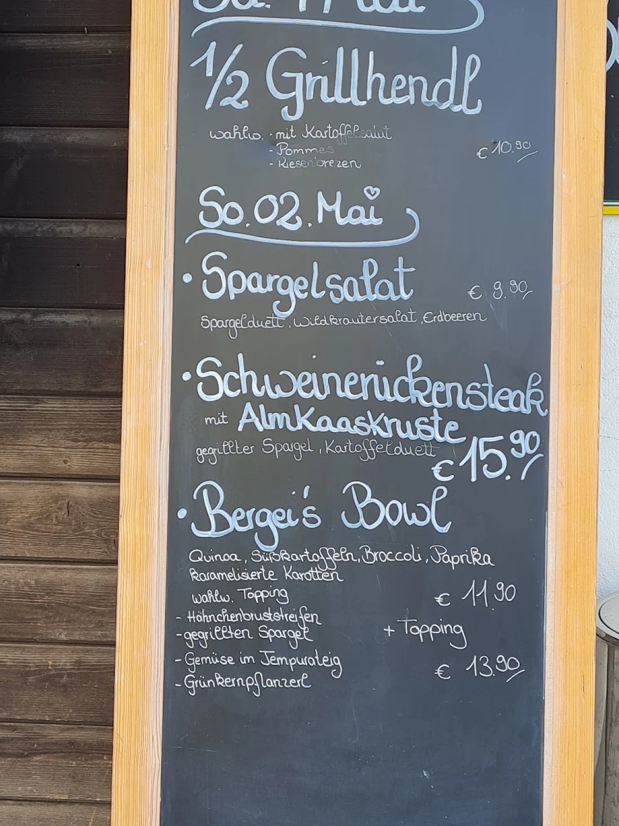 Speisekarte, Gasthaus Heimgarten