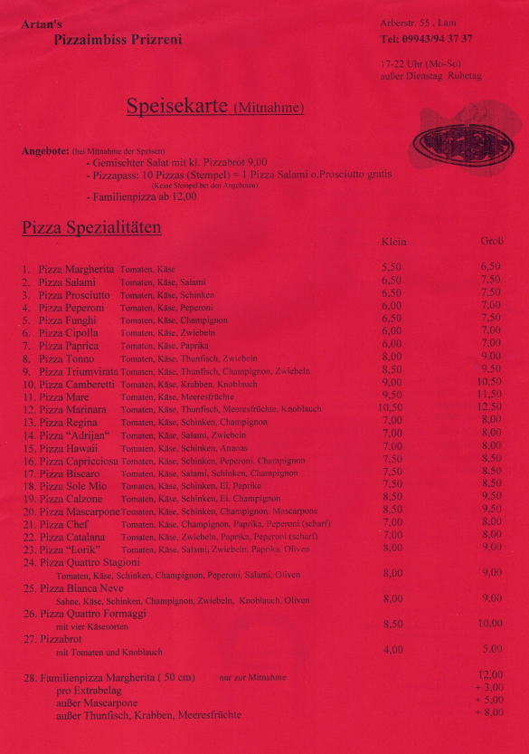 Speisekarte photo 5