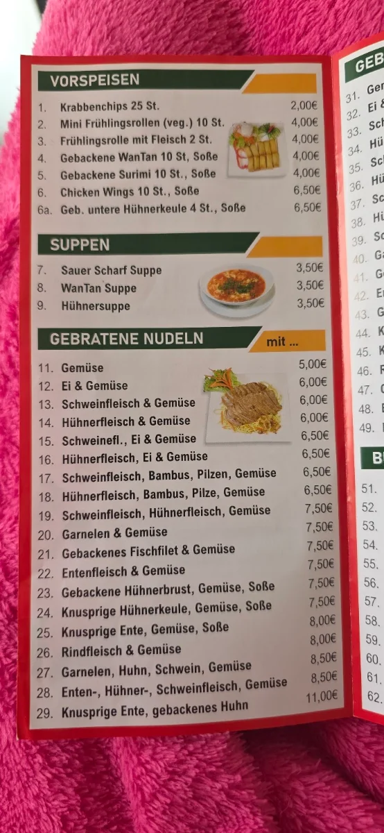Speisekarte photo 2