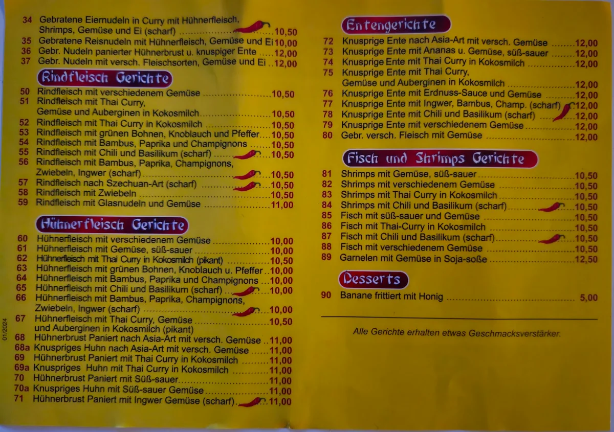 Speisekarte photo 1