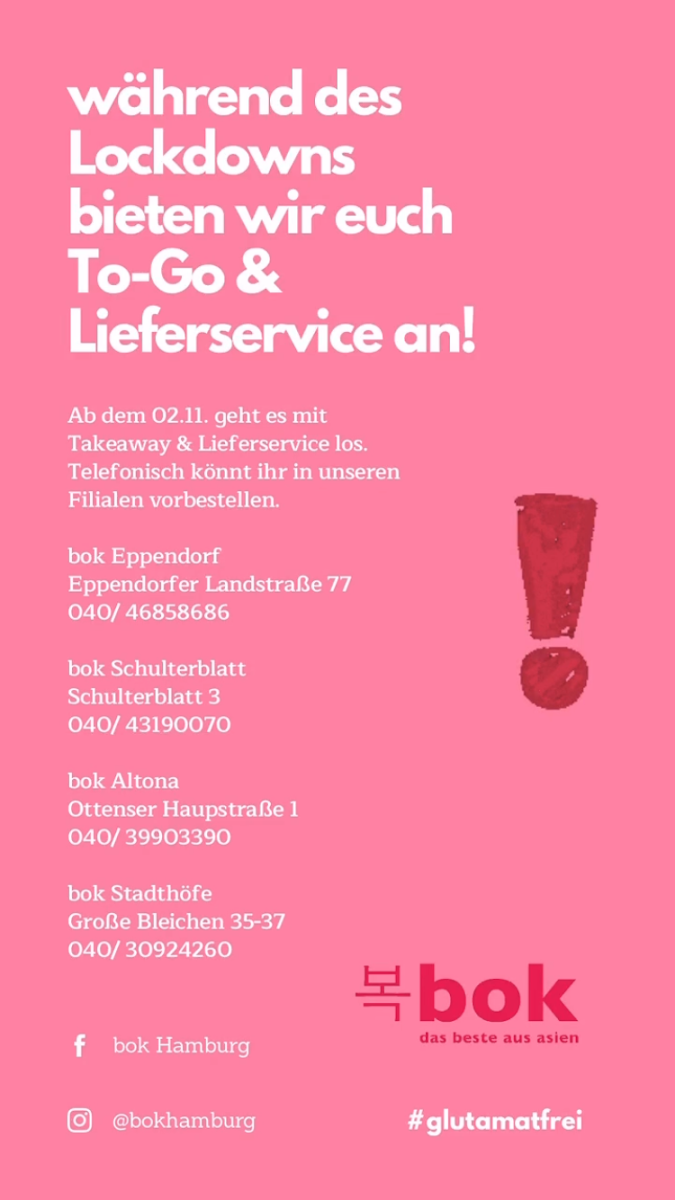 Speisekarte, Bok Altona