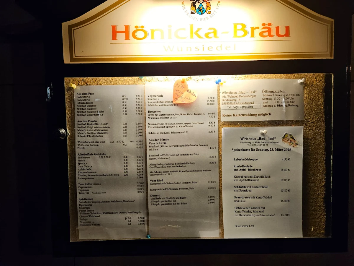 Speisekarte photo 2