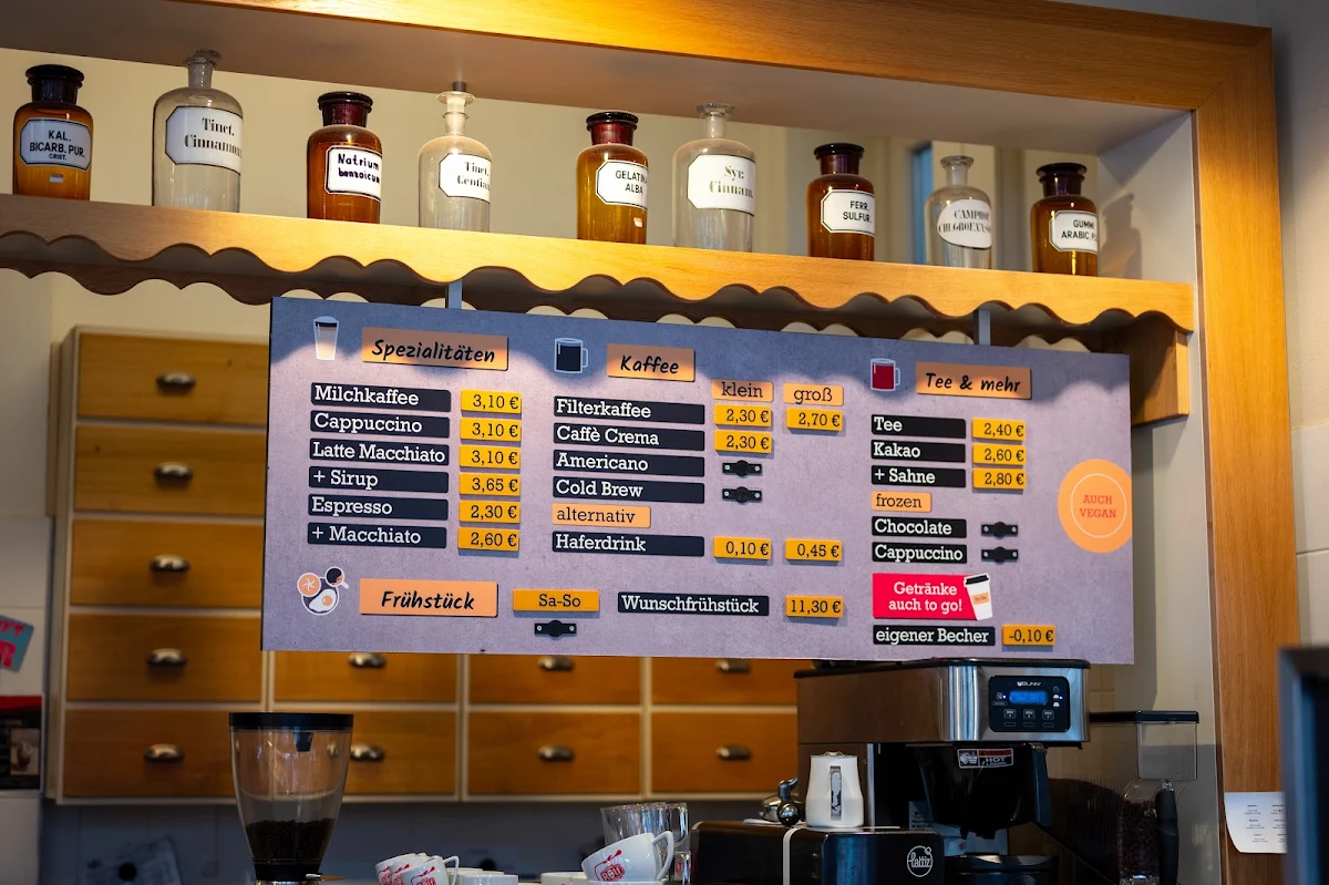 Speisekarte, Bäckerei Rolf Café Einhorn