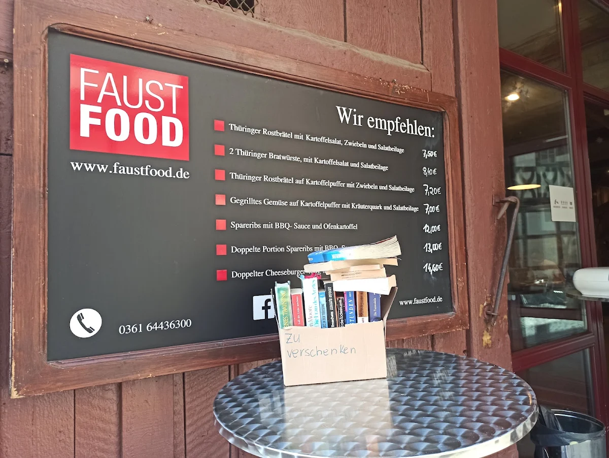 Speisekarte, Faustfood