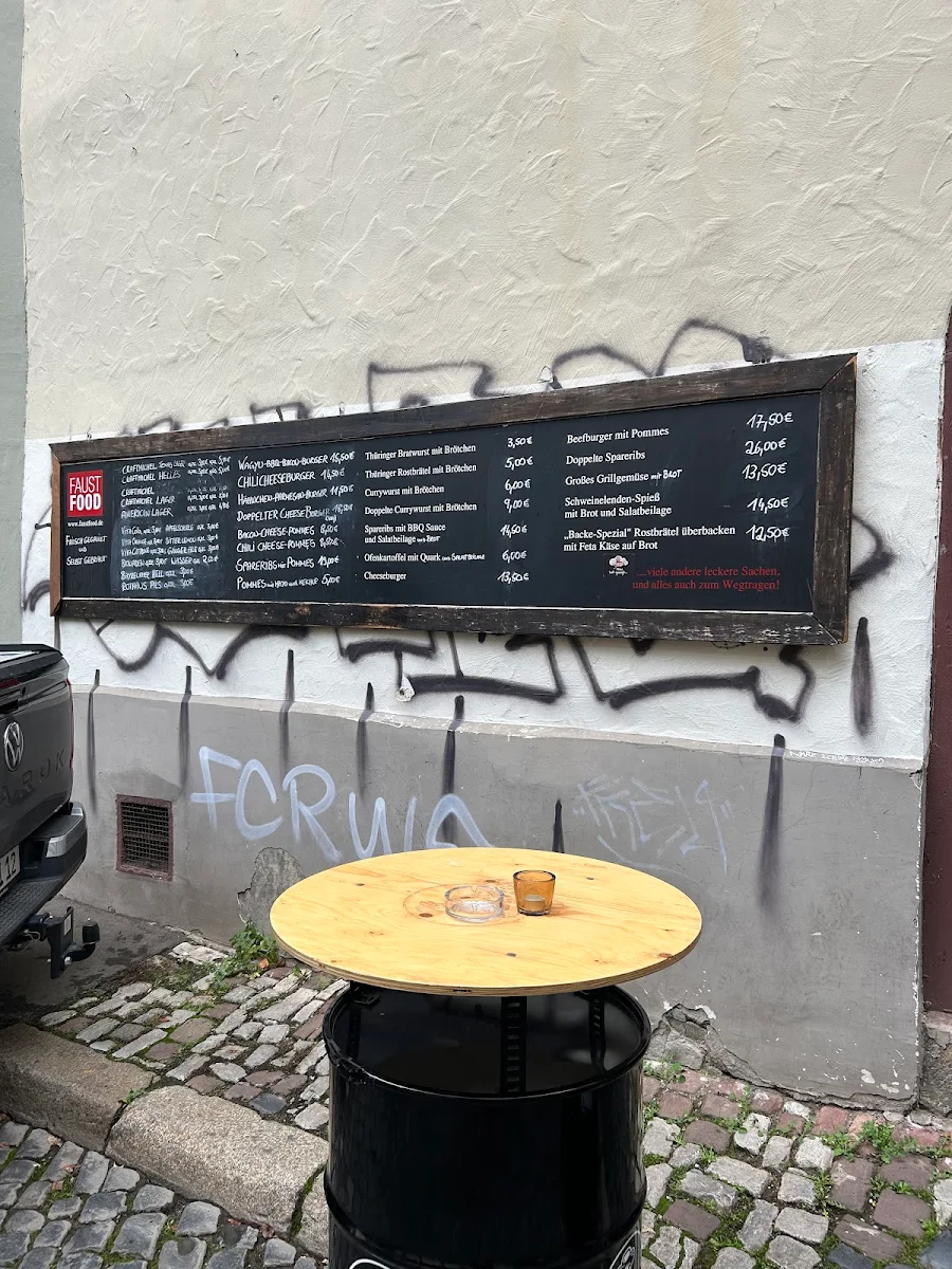 Speisekarte, Faustfood