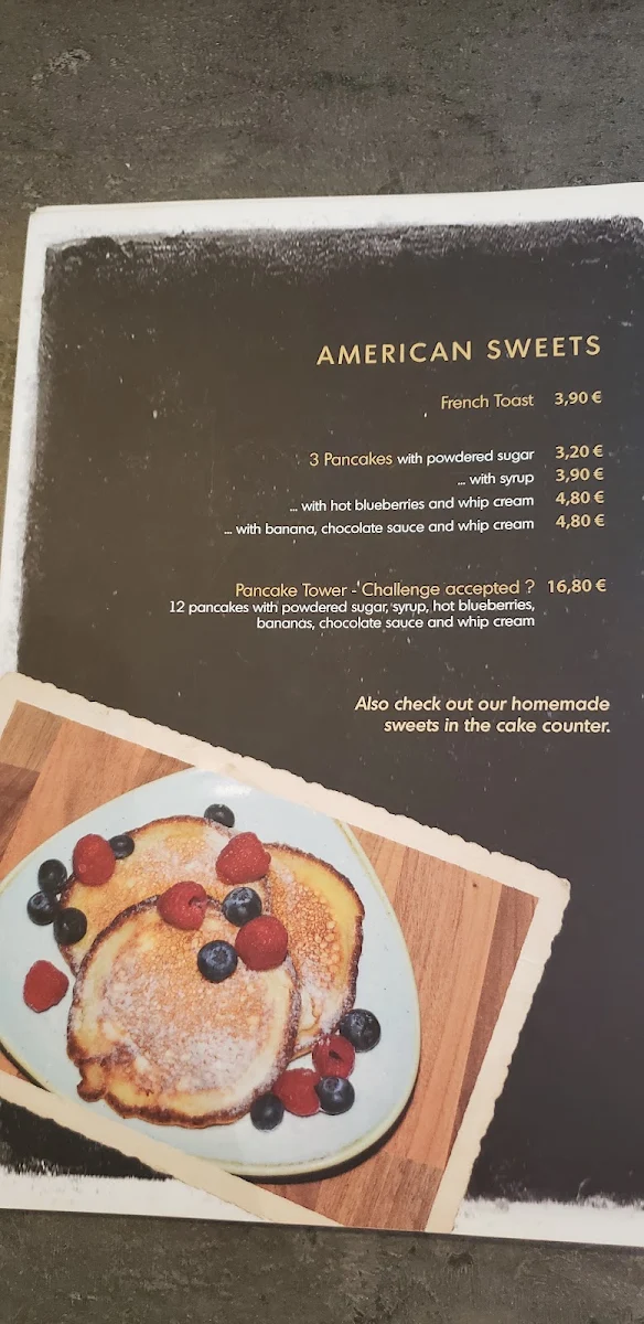 Speisekarte, Sander's Café