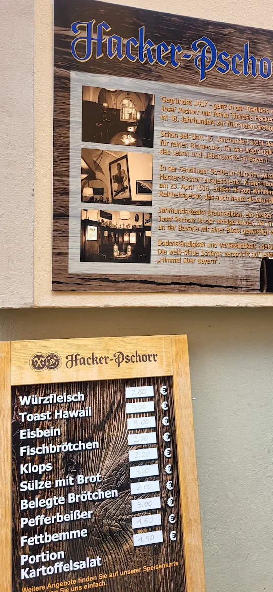Speisekarte, Cafehaus Kattler