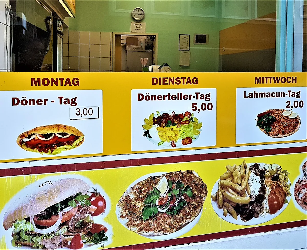 Speisekarte, Meister Döner