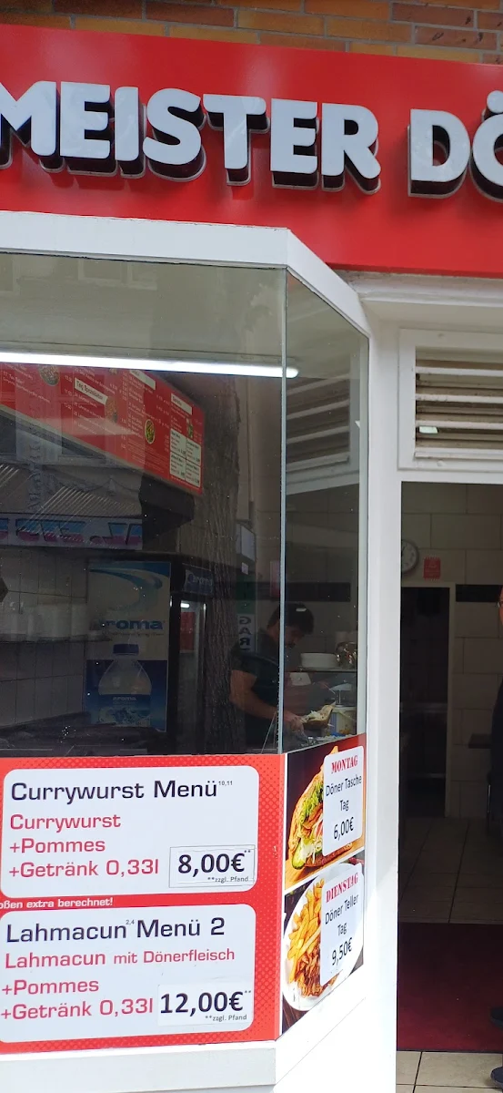 Speisekarte, Meister Döner