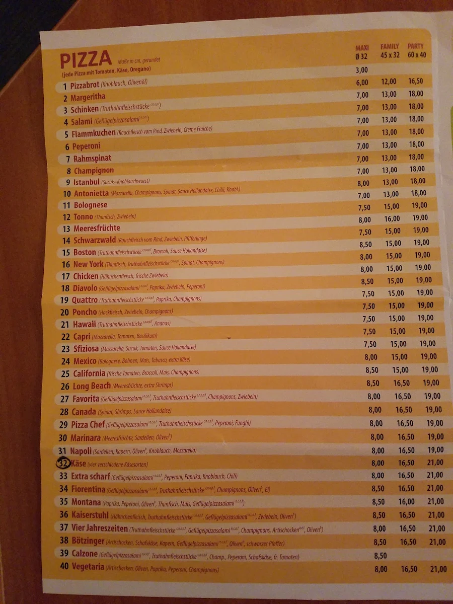 Speisekarte photo 2
