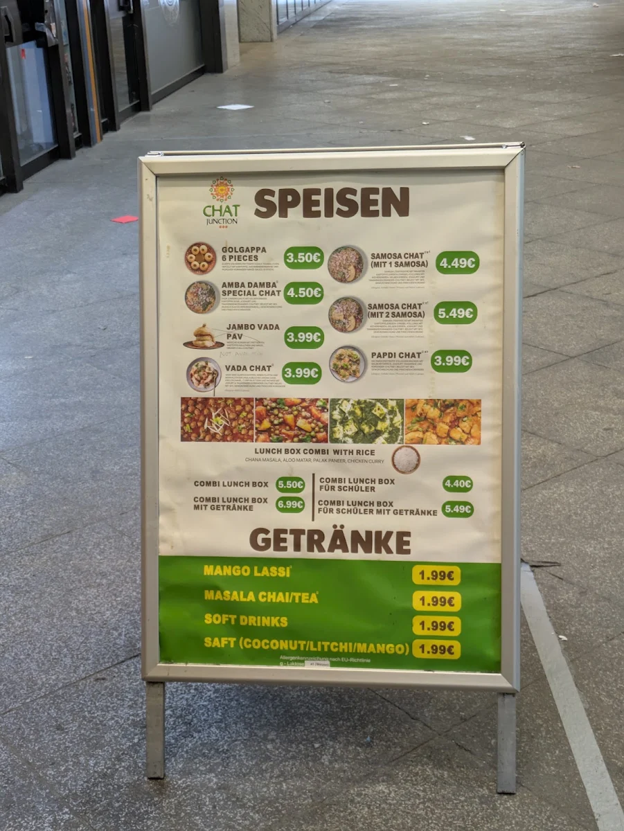 Speisekarte, Chat Junction