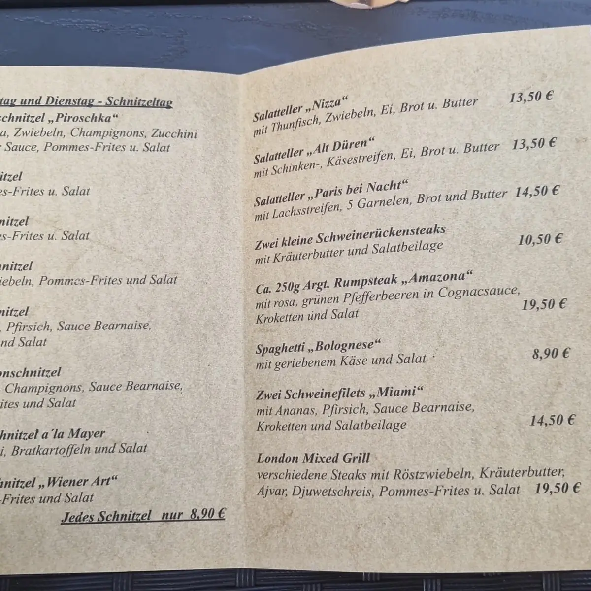 Speisekarte photo 3