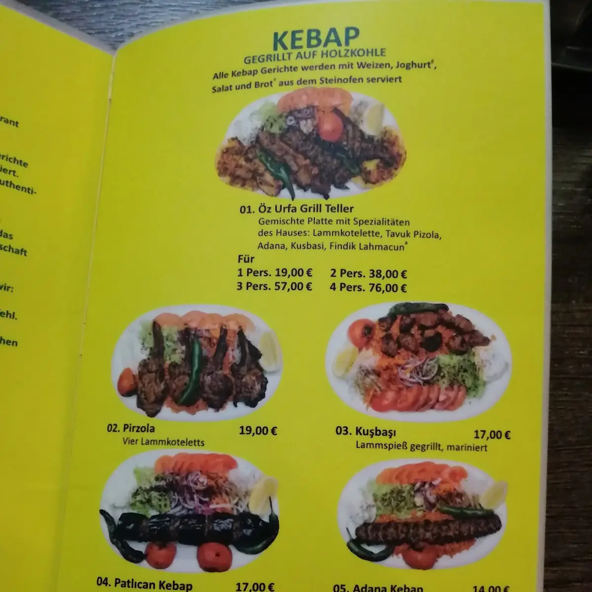 Speisekarte photo 2