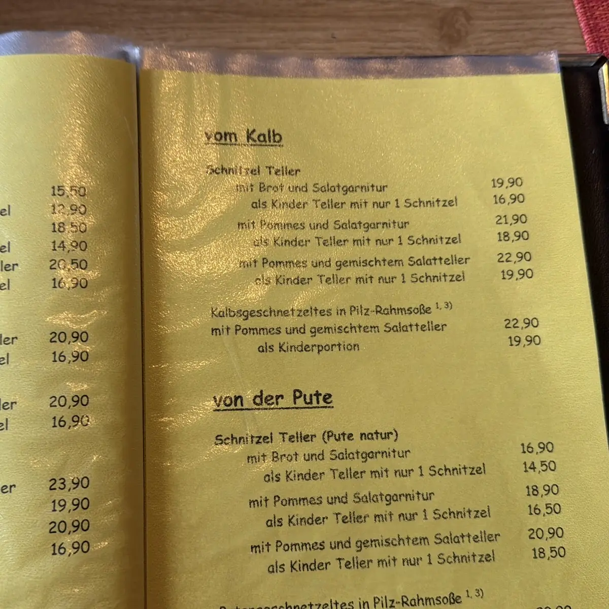 Speisekarte photo 2