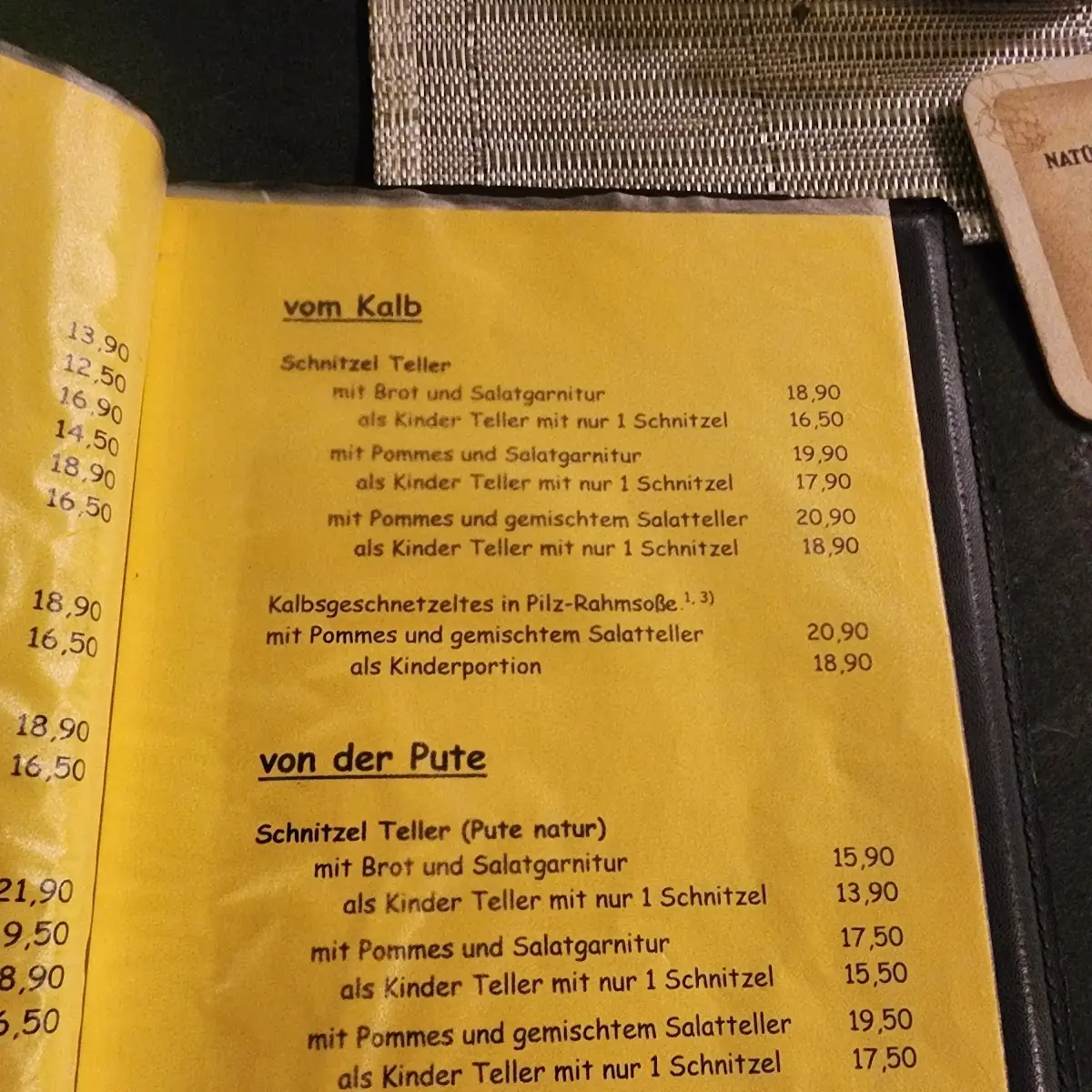 Speisekarte photo 3