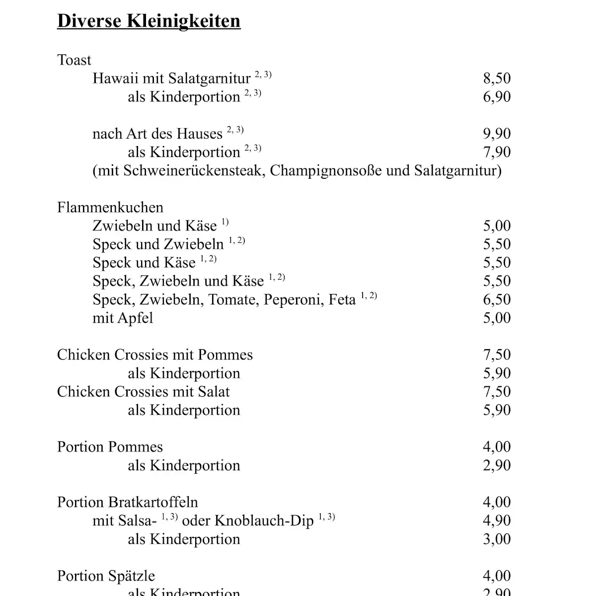 Speisekarte photo 6