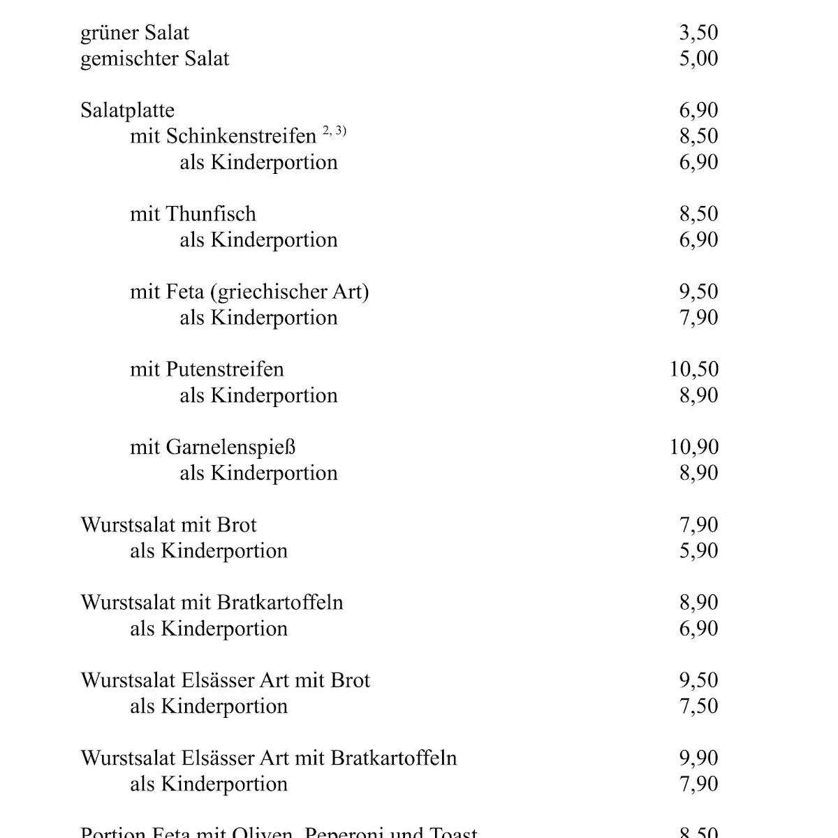 Speisekarte photo 8