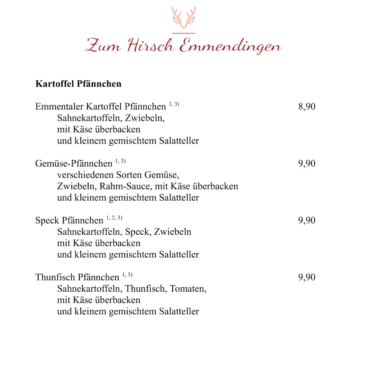 Speisekarte photo 9