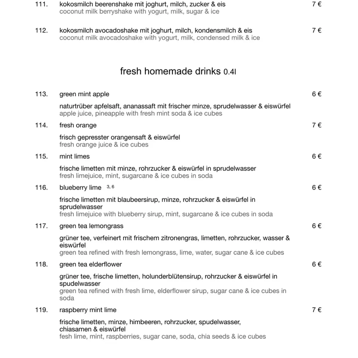 Speisekarte photo 4