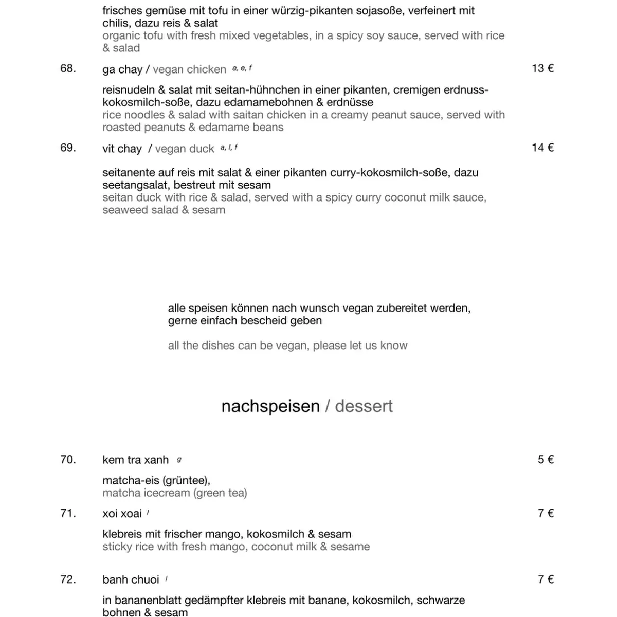 Speisekarte photo 9