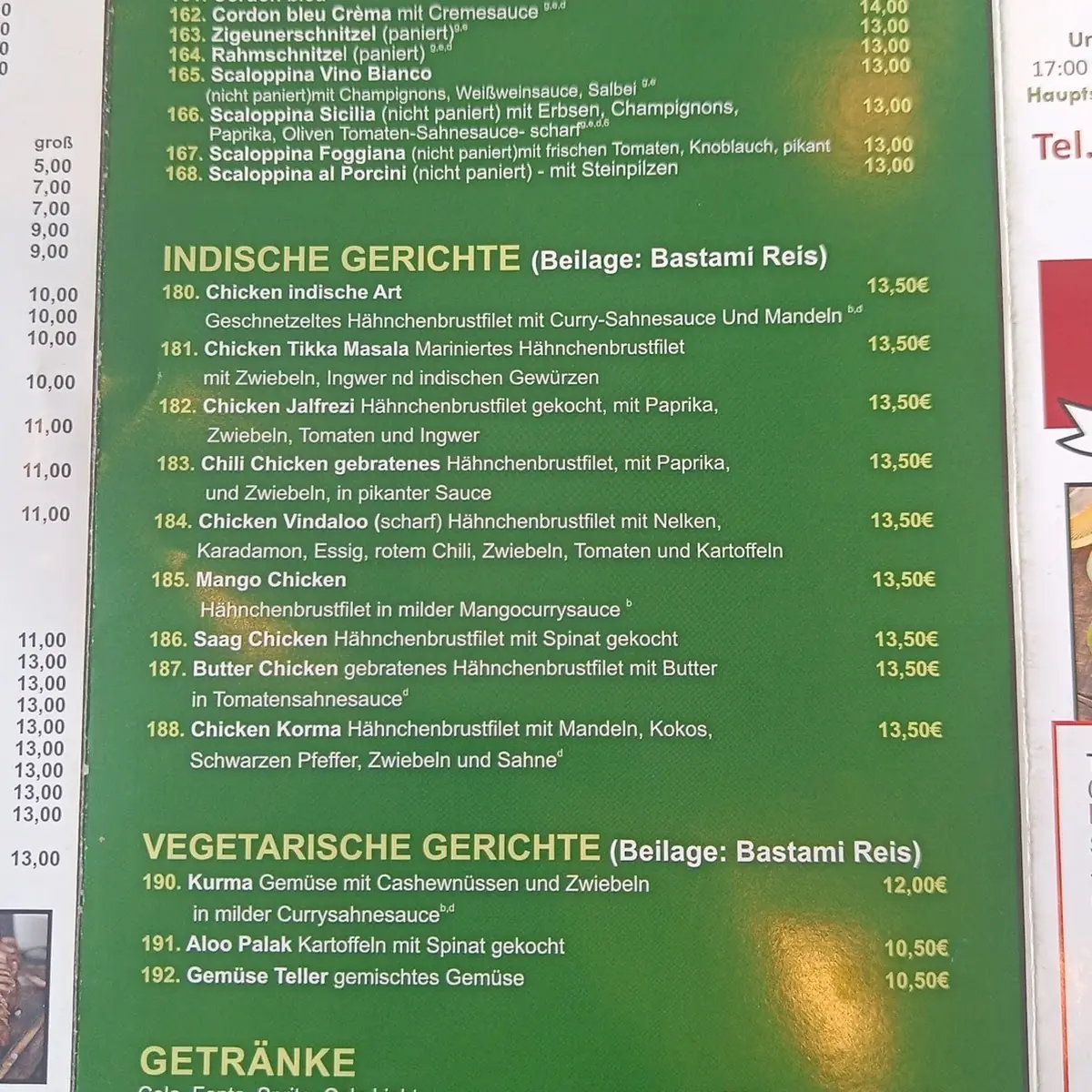 Speisekarte photo 3