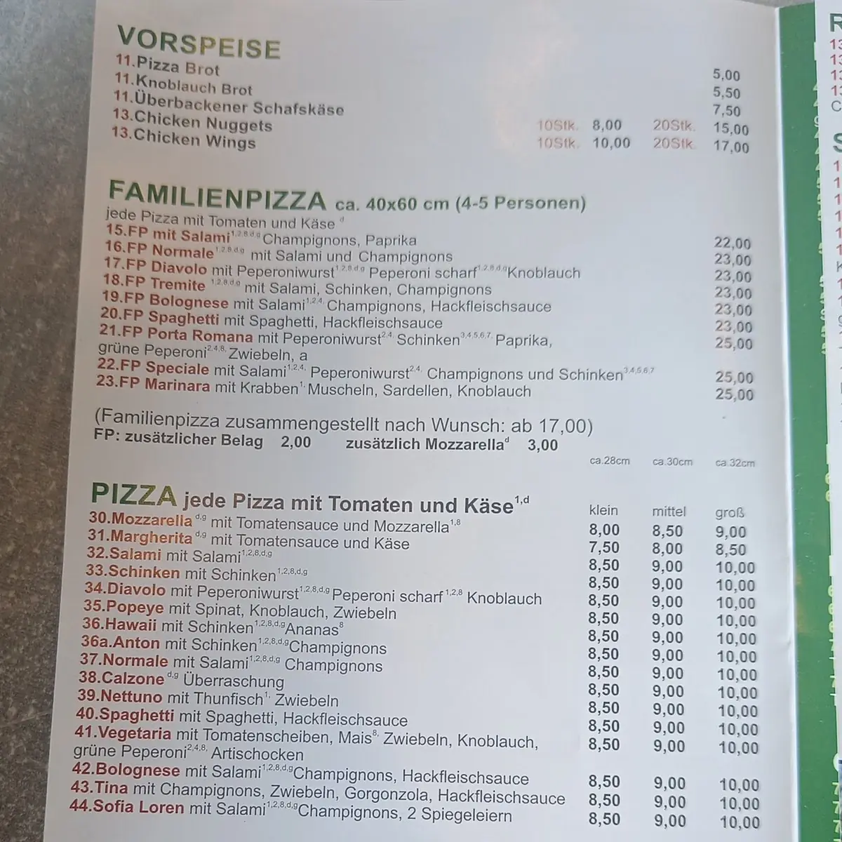 Speisekarte photo 4