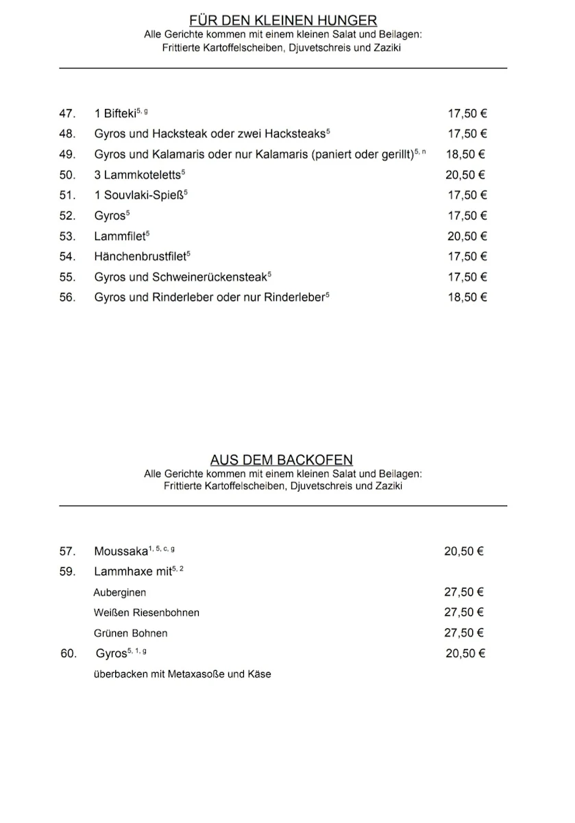 Speisekarte photo 3