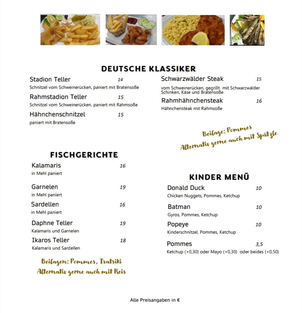 Speisekarte photo 1