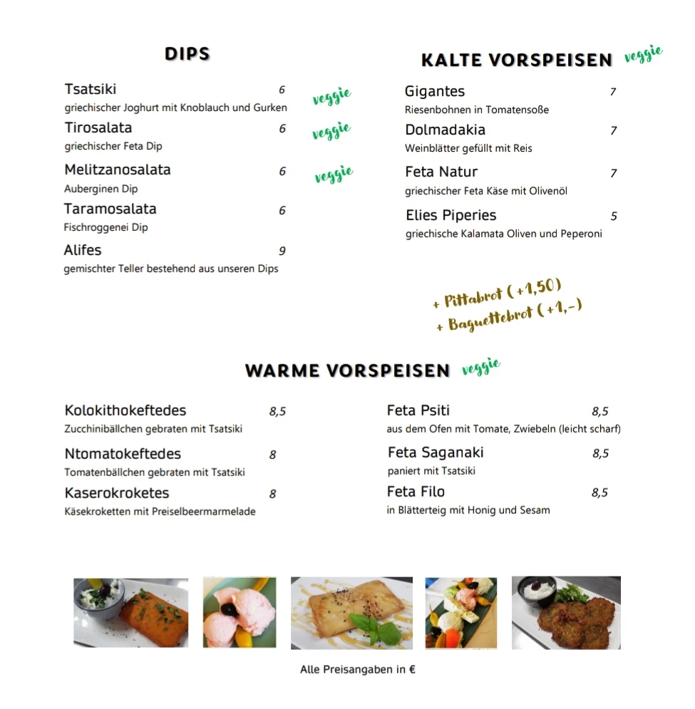 Speisekarte photo 2