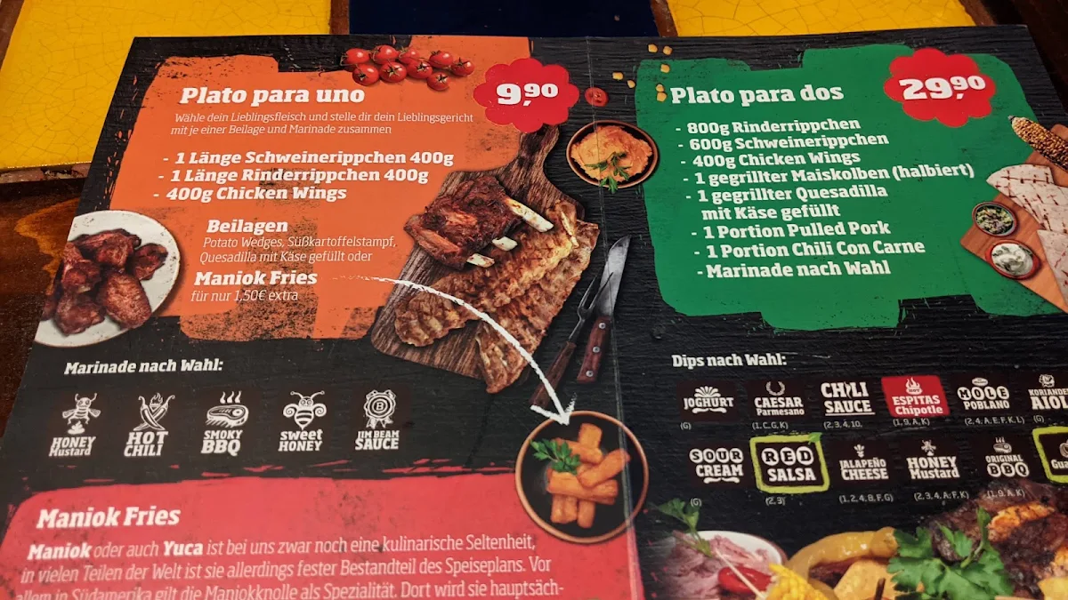 Speisekarte, ESPITAS GmbH & Co. KG Leipzig