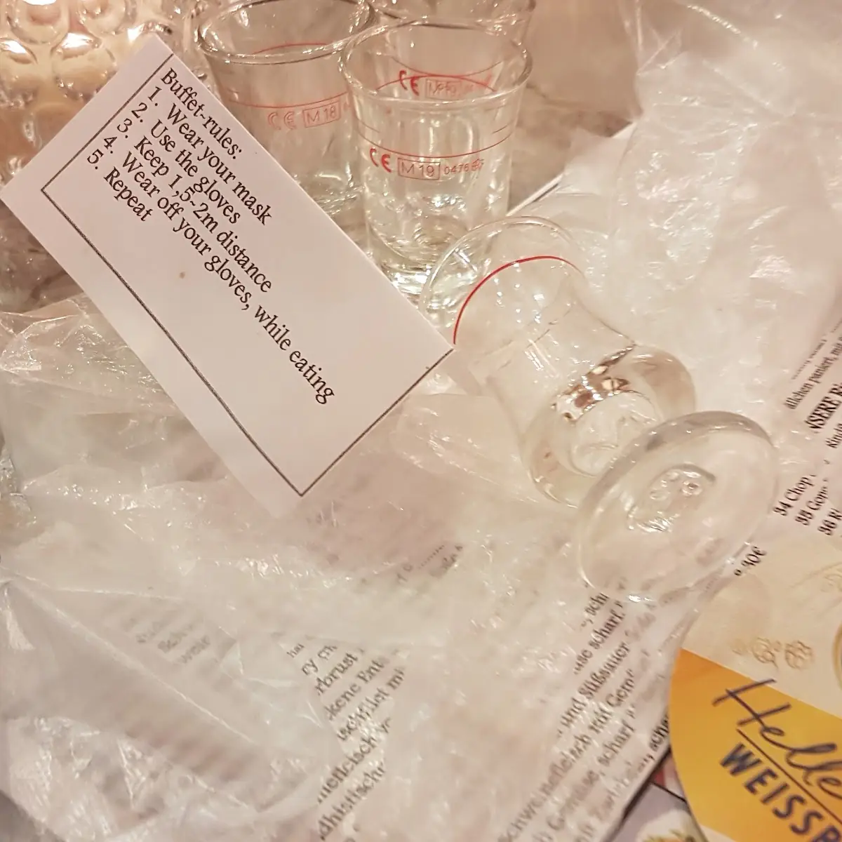 Speisekarte, Palasia Restaurant