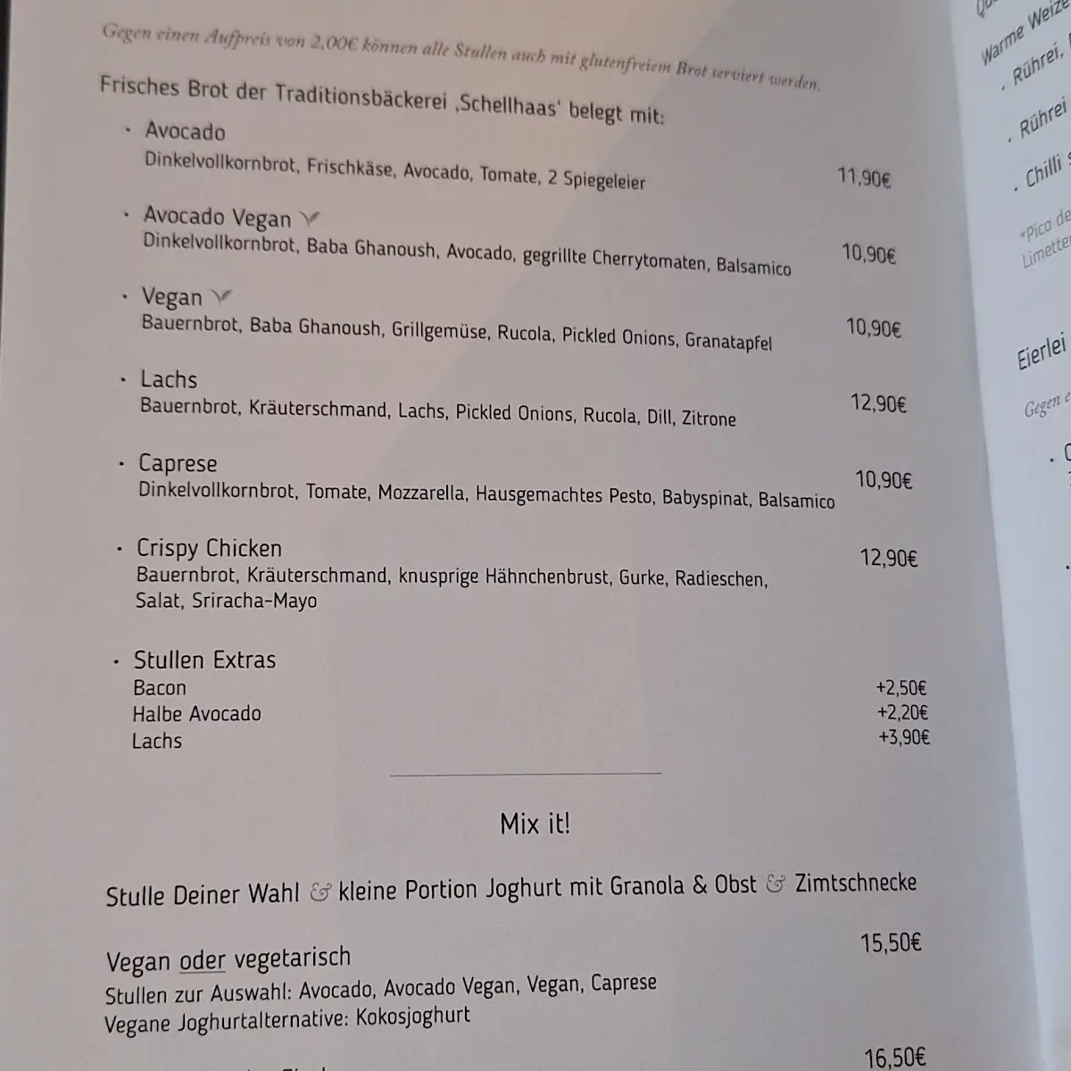 Speisekarte, fachwerk. Café & Restaurant