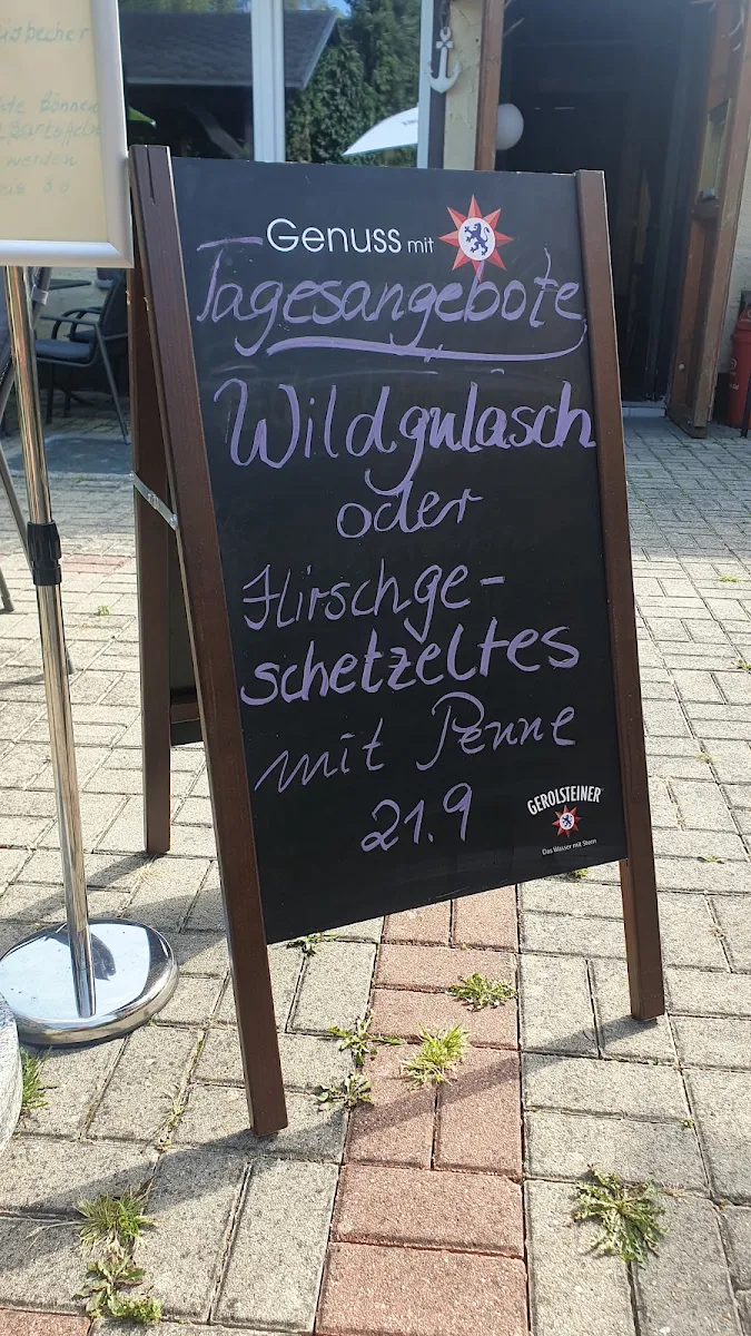 Speisekarte, Leistenhaus am See