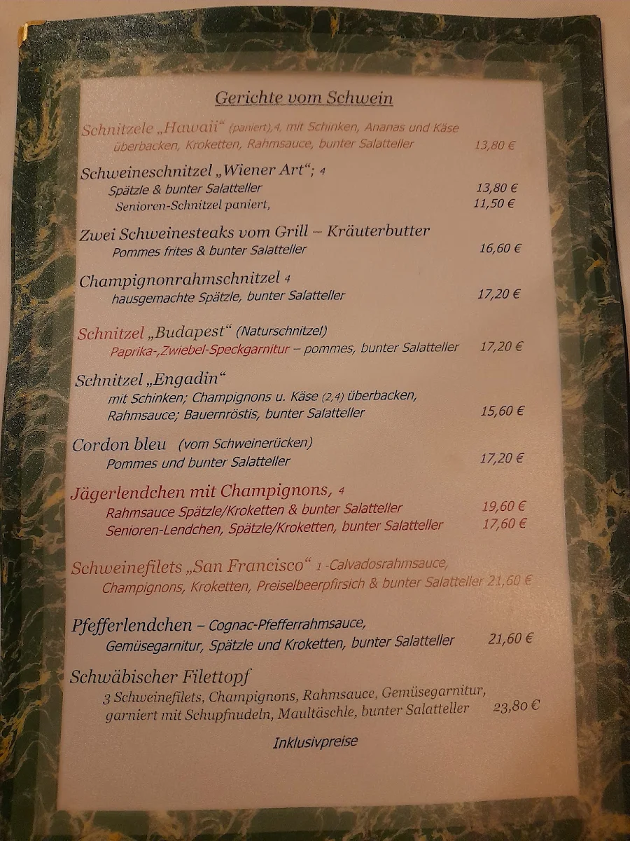 Speisekarte photo 2