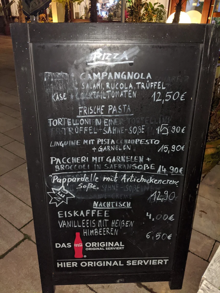 Speisekarte, Ristorante Pizzeria Piccolo Mondo