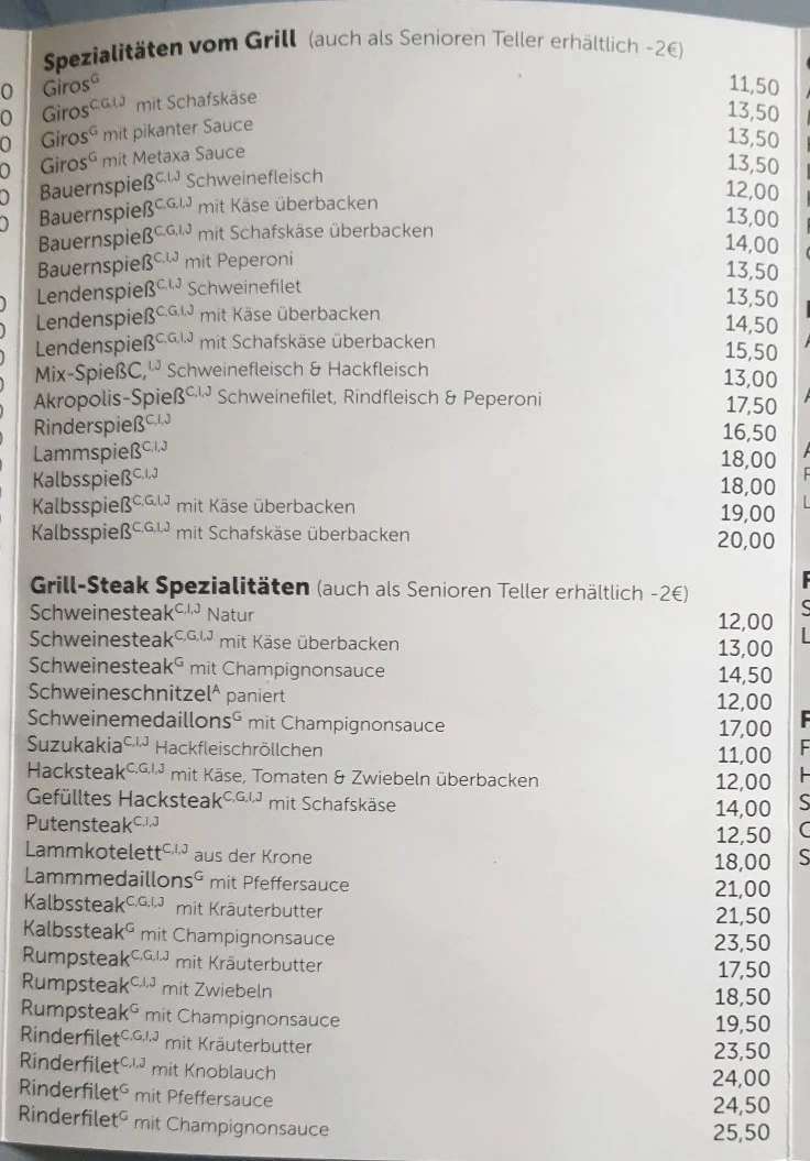 Speisekarte photo 2