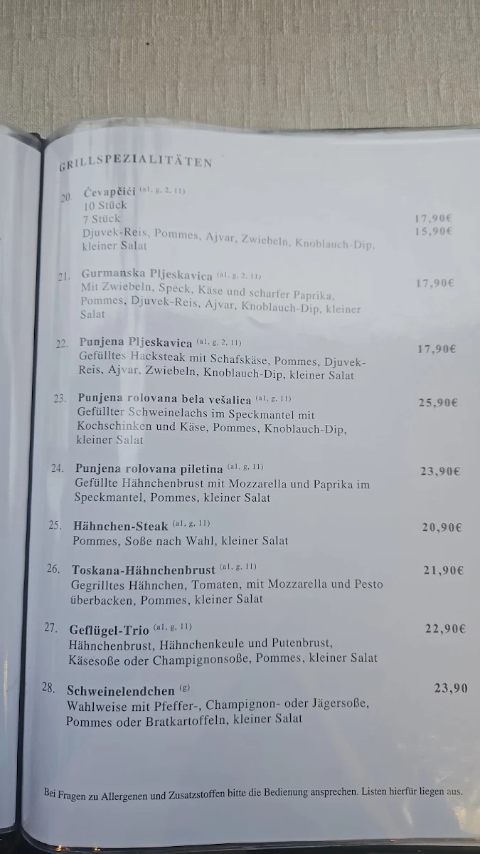 Speisekarte photo 1