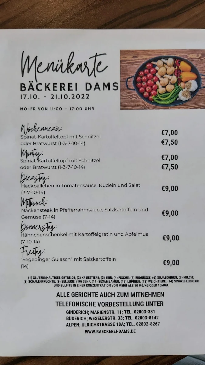 Speisekarte photo 1