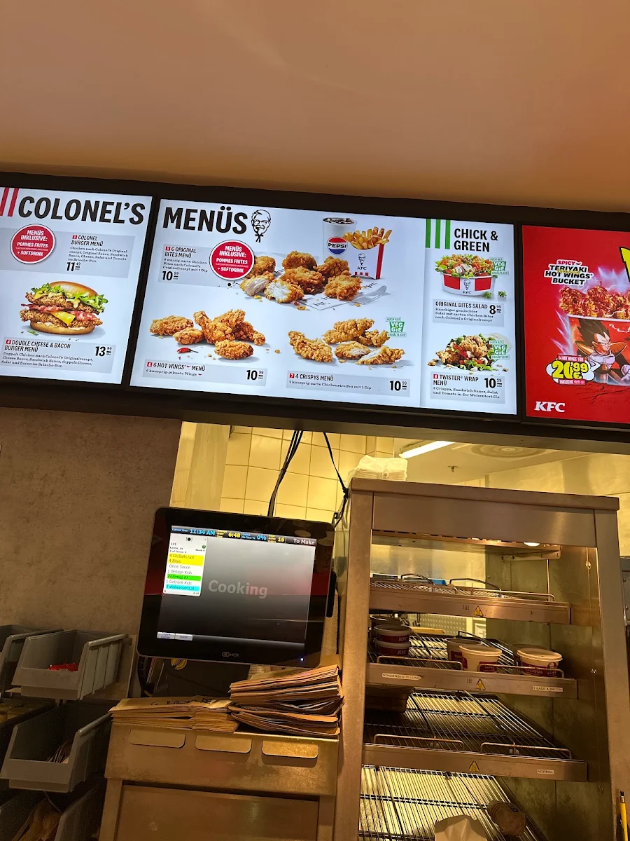 Speisekarte, Kentucky Fried Chicken