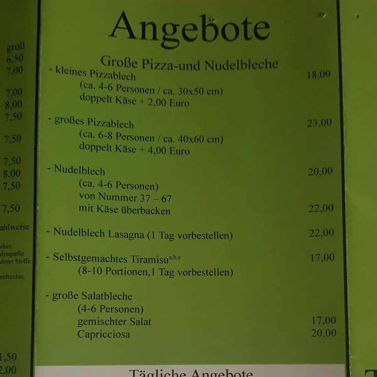 Speisekarte photo 3